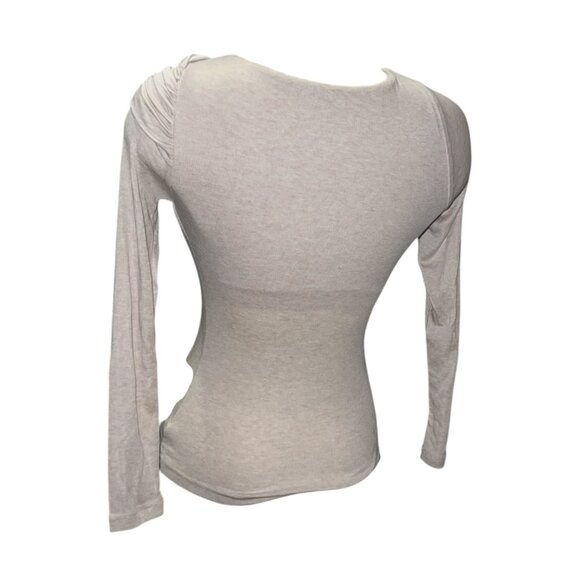 OGL Long Sleeve Wool Blend Crew Neck Fitted CasualBlouse with Padding Sz Large - Picture 6 of 9